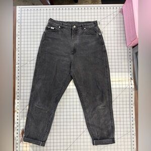 Lee high waisted charcoal peg Jean